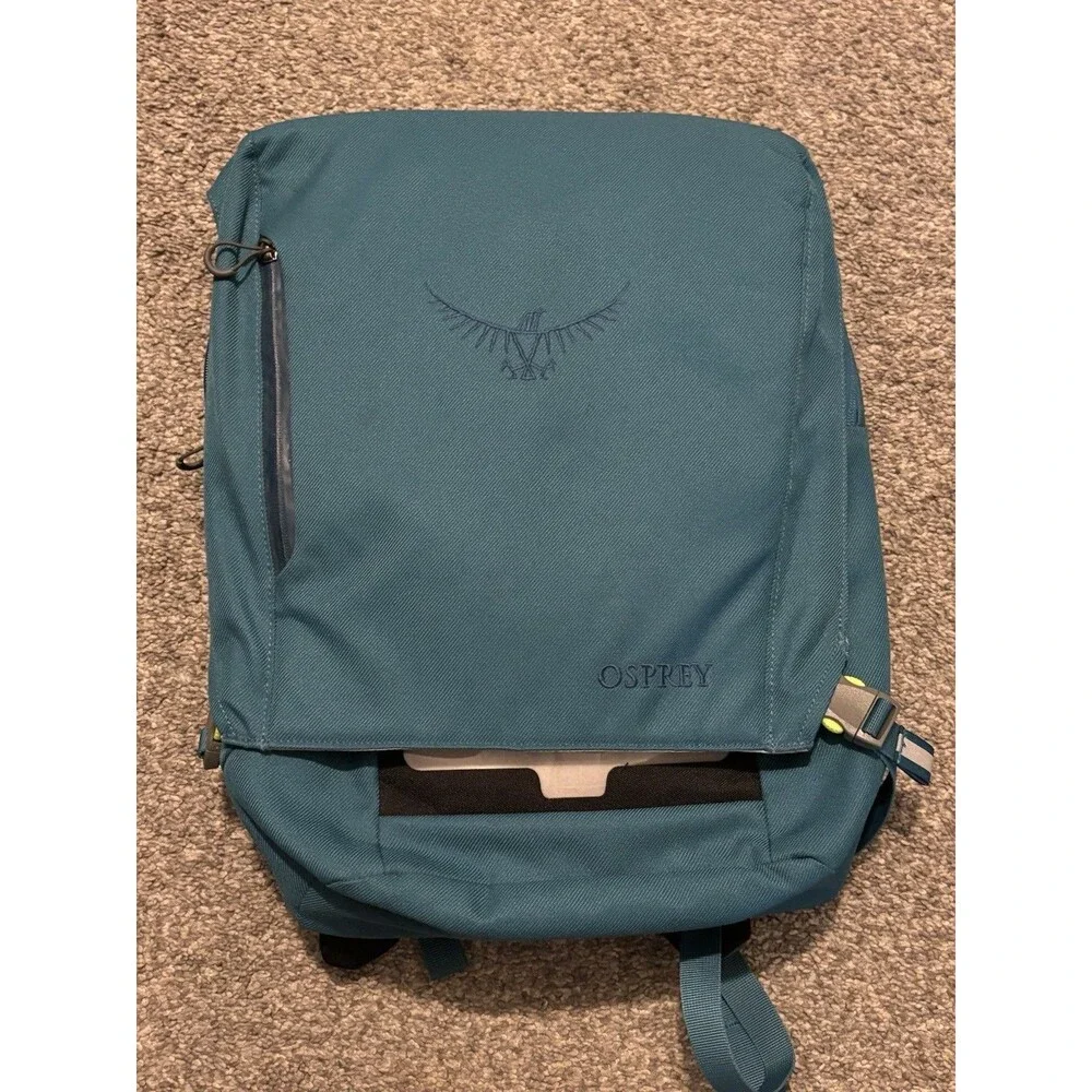 Osprey Pixel Port Daypack Backpack Teal Laptop Tablet Commuter